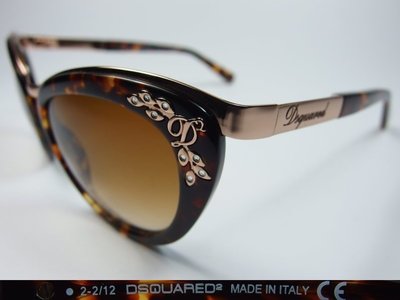 信義計劃 眼鏡 DSQUARED2 D2 DQ0096 太陽眼鏡 義大利製 貓眼型膠框 sunglasses