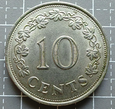 【二手】 馬耳他硬幣 1972年10分1735 錢幣 硬幣 紀念幣【明月軒】
