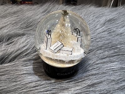 CHANEL 香奈兒 紙袋 雪花 聖誕樹 玻璃 球 水晶球 擺件 裝飾品