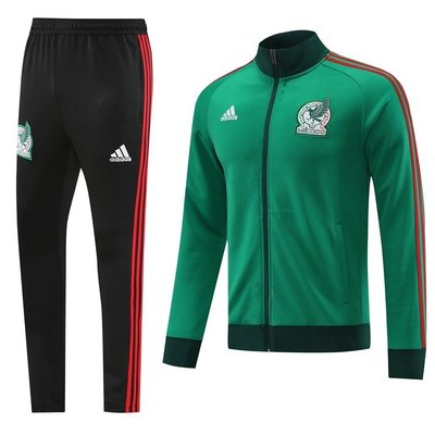 嗨購1-現貨 正品2022世界杯墨西哥國家足球隊服球衣外套夾克訓練套裝加厚綠色