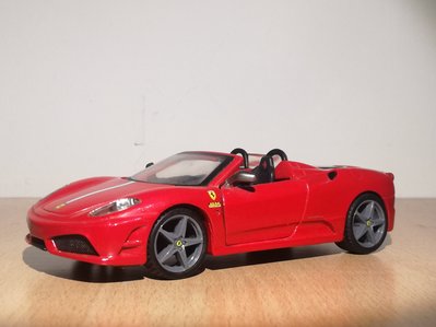 ~ 阿開王 ~ Bburago Ferrari F430 Scuderia Spider 16M 法拉利 1/32 紅