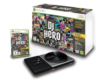 XBOX360 全新原廠 DJ HERO DJ英雄 混音器同捆 無線轉盤 含遊戲片【台中恐龍電玩】