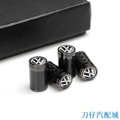 刀仔汽配城VOLKSWAGEN 大眾輪胎汽車輪胎蓋碳纖維汽車輪胎輪胎輪輞空氣閥桿蓋適用於大眾捷達寶來速騰桑塔納邁騰朗逸