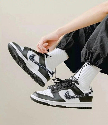 佰貨生活舘【頂級品質】Nike dunk腰果花解構系列低幫休閑板鞋男