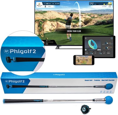 【樂活時尚館】美國銷售冠軍Phigolf 2二代 室內高爾夫擊球分析模擬器 真人對戰 原廠一年保