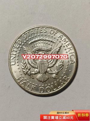 1964美國1/2元50分肯尼迪銀幣高銀90%14 外國錢幣 收藏【奇摩收藏】