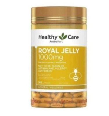 美品專營店   澳洲 Healthy Care Royal Jelly蜂王乳膠囊1000mg 365顆 最新效期