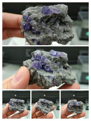 天然坦桑藍紫螢石細閃軟糖85g*高5*長5*厚4公分#390