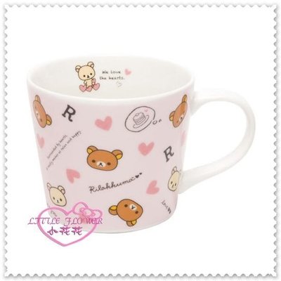 ♥小花花日本精品♥Hello Kitty 懶懶熊拉拉熊紅粉愛心系列馬克杯咖啡杯茶杯水杯11210207