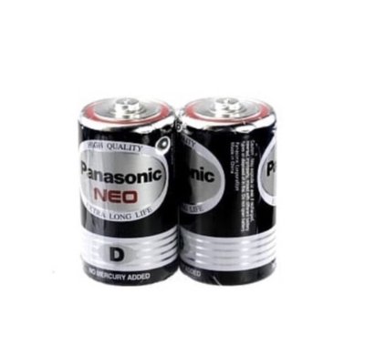 Panasonic國際牌 1號碳鋅電池 2入