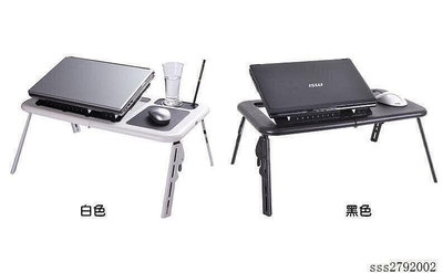 現貨：雪狐多功能折疊電腦桌床上桌散熱座筆電桌NB桌(雙散熱風扇