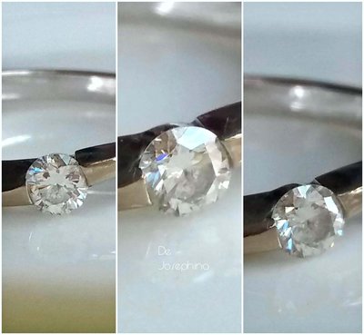 美麗誓言DE JOSEPHINA 鎮金店 just diamond H&amp;A超閃10分18K金鑽石戒指