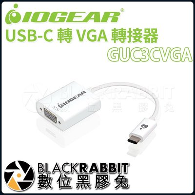 數位黑膠兔【 IOGEAR GUC3CVGA USB-C 轉 VGA 轉接器 】 平板 電腦 影像 傳輸 HD 顯示器