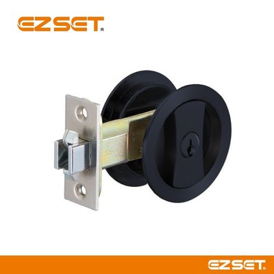 東隆牌 EZSET 日式推拉門鎖 JS30900 房門鎖 平光黑 不分左右 臥室 房間 移門鎖 門鎖
