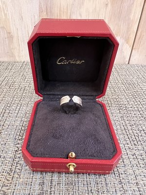 Cartier 卡地亞 18K K金 白K金 C DE CARTIER 鑽戒 訂婚 求婚 窄版