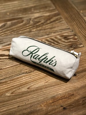 美國百分百【Ralph Lauren】Ralphs Coff 咖啡店 RL 帆布筆袋 鉛筆盒 文具  收納小物 AT62