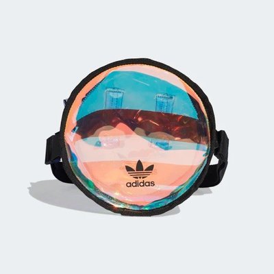 現貨 iShoes正品 Adidas Round Waist Bag 小包 鏡面 彩色 透明 側背包 腰包 FM3262