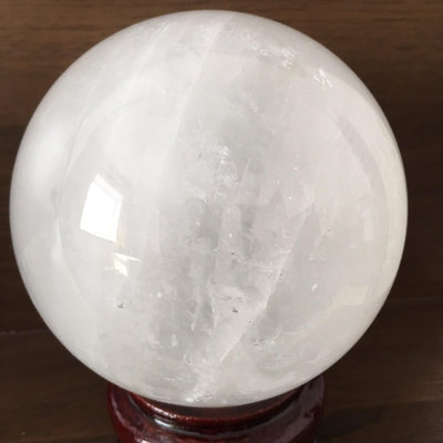 天然冰洲石球擺件 白色方解石家居裝飾 球直徑約11.5cm重 水晶 擺件 原石【天下奇物】2760