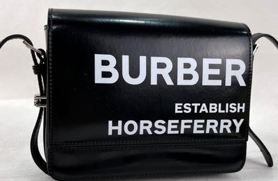 Burberry  滑面防水牛皮材質 新款字母Logo相機包