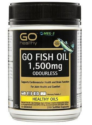 限時下殺 紐西蘭 Go Healthy 魚油 Odourless Fish Oil 1500mg (210顆)