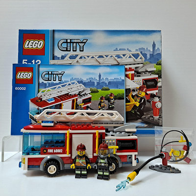 [ 三集 ] 積木 LEGO 樂高 60002 消防車 含說明書 外盒 二手品 H7