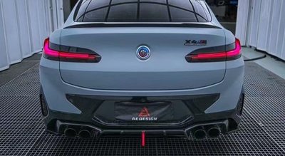 【天翊國際】BMW G02 X4M LCI AE款 抽真空 碳纖維 後下巴