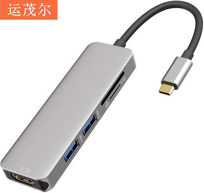 type-c轉HDMI HUB轉換器 USB C轉hdmi 讀卡器 macbook擴展塢