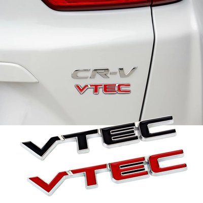 1 X本田思域城市金屬VTEC側面後方標誌貼紙-概念汽車