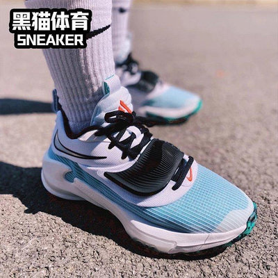 Nike Zoom Freak3 EP字母哥實戰籃球鞋黑白黑紫湖水藍DA0695-101