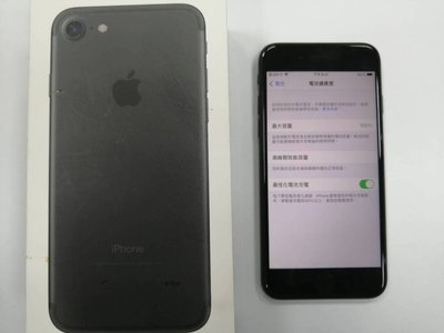 (台中手機GO)Apple iPhone 7 128G 盒裝9成新中古機(霧黑)保固內電池建健康100%