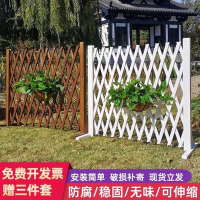 花園草坪防腐木珊欄護欄欄桿圍欄小籬笆欄柵裝飾庭院戶外室外*特價優惠