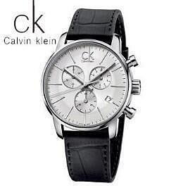 二手全新全新實拍 CALVIN KLEIN 原廠公司貨全新CK手錶男錶 CITY系列三眼計時日曆石英男士腕錶