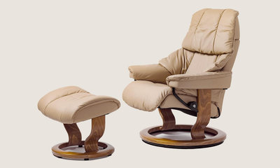 【北歐原裝 中古美品】挪威製 Ekornes 思特萊斯 Stressless Reno 頂級舒適椅 休閒椅 視聽躺椅