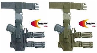【BCS武器空間】警星 腿掛/腰掛兩用槍套(黑色/綠色)-GUH-03CBK