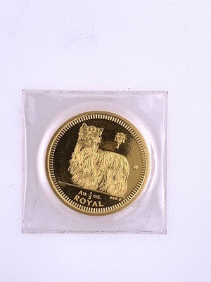 【GoldenCOSI】1997年伊莉莎白Ⅱ  約克夏 1/5oz  1.66錢  純金金幣 紀念金幣 毛孩金幣