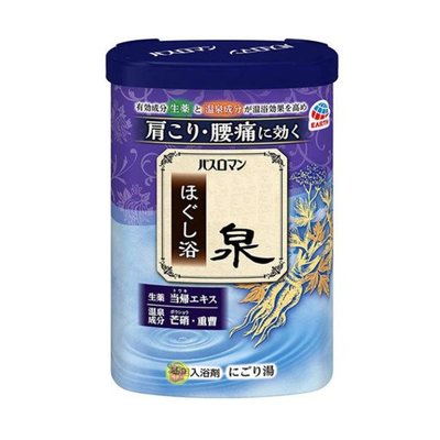 【JPGO】日本製 地球製藥 漢方溫泉入浴劑 600g~舒緩浴(藍)#711