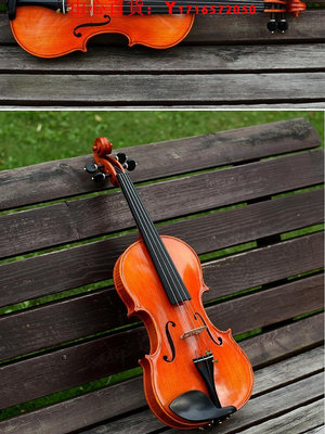 可開發票量大優惠歐料小提琴純手工天然虎紋考級演奏音色獨奏演出專業成人高檔樂器