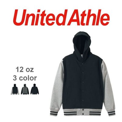 ├UFC┤【UA5514】United Athle UA × 12.0oz 厚磅 棉質 拼接 棒球外套 夾克 三色展開 -  預訂