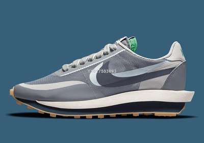 Nike LVD Waffle Daybreak 灰藍 解構 透氣 反光 運動慢跑鞋DH3114-001男女鞋