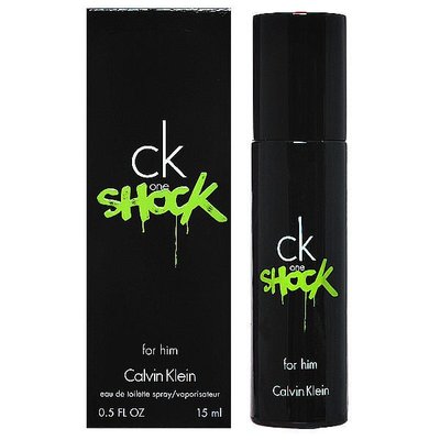 便宜生活館【香水CK 】CK One Shock 男性淡香水 15ML 隨身瓶-百貨專櫃公司貨