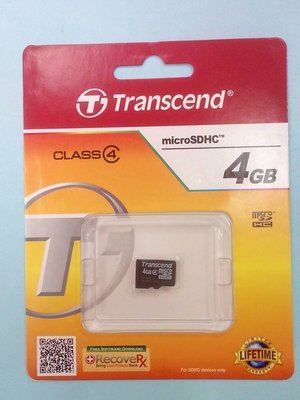 彰化手機館 創見 記憶卡 4G Transcend microSD SDHC 4GB class4 TF T-Flash