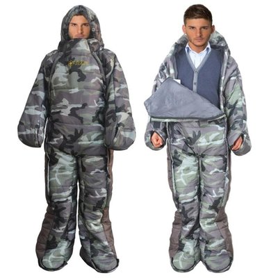 熱銷 保暖睡袋 MAXSOINS麥凱松人形人型睡袋保暖露營睡袋野營行走人體行走睡袋