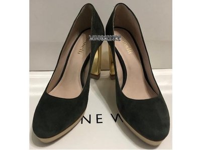 ❤【特價款出清890元】❤法國品牌 Minelli 金屬質感鞋跟設計高跟鞋 #36