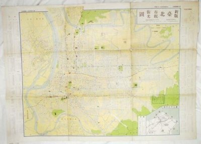 早期民國61年老地圖:台北市街觀光圖