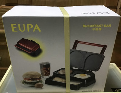 全新【EUPA優柏】多功能迷你家用早餐機/煎烤盤TSK-2076A(煎蛋/肉片/漢堡機)