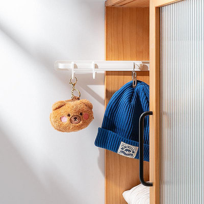 夾縫壁掛收納抹布掛架可伸縮抽拉櫥柜門后置物免打孔門背式毛巾架