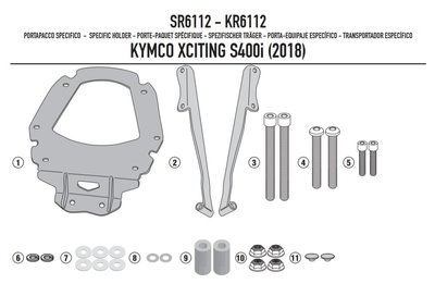 [ Moto Dream 重機部品 ] GIVI SR6112 貨架/後箱架 KYMCO Xciting 400 S