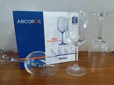 ==老棧咖啡==Arcoroc senso 感官紅酒杯 350cc F-G3805 酒杯 玻璃杯 精緻質感 品酒杯 高腳