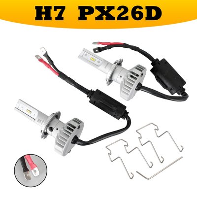 H7 飛利浦 LED-HL 6000K 12V14W 白色 +160% 適合 FORD 大燈燈泡-極限超快感
