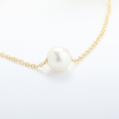 【Angel & Me】14KGF包金/注金 9mm 白 Pearl 淡水珍珠 項鍊 輕珠寶